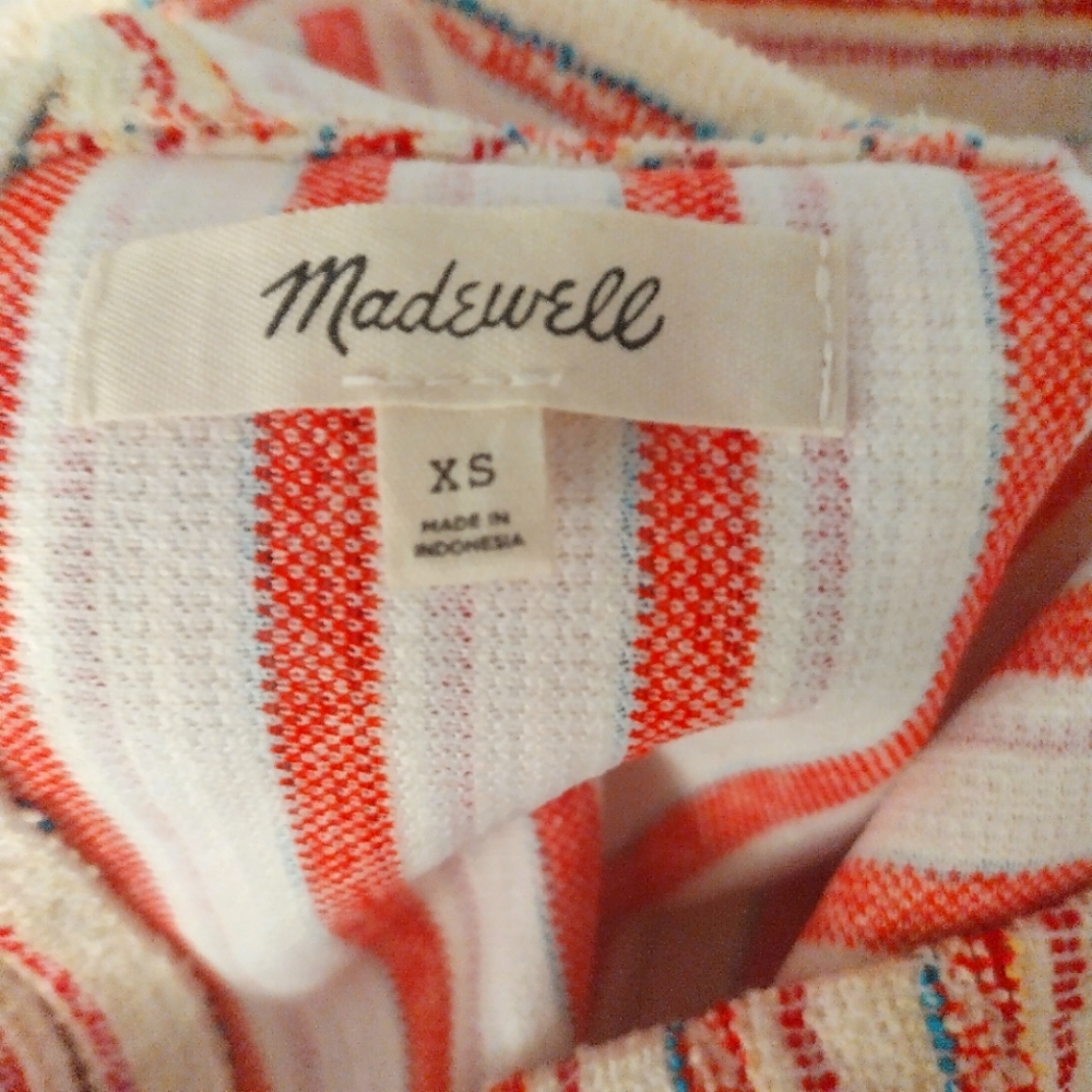 Madewell xs sleeveless top multi color NWOT beautiful, comfortable